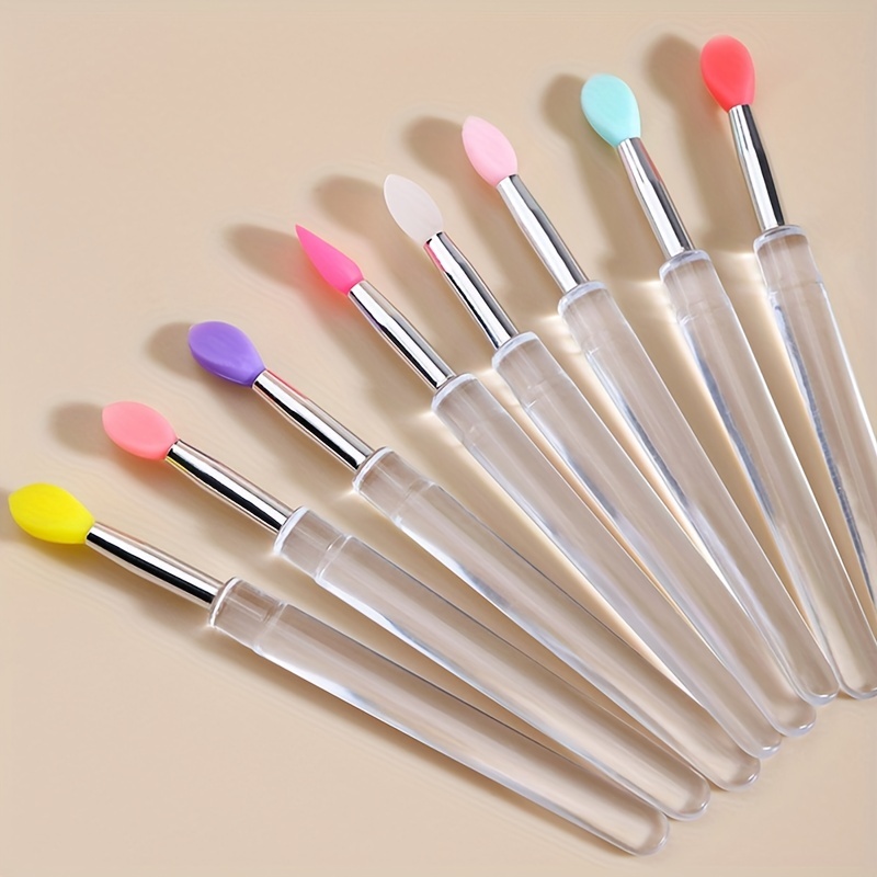 5pcs Silicone Makeup Brush Set Anself Professional Eyeshadow Brush Kit Mask  Moisturizers Applicator Makeup Tools