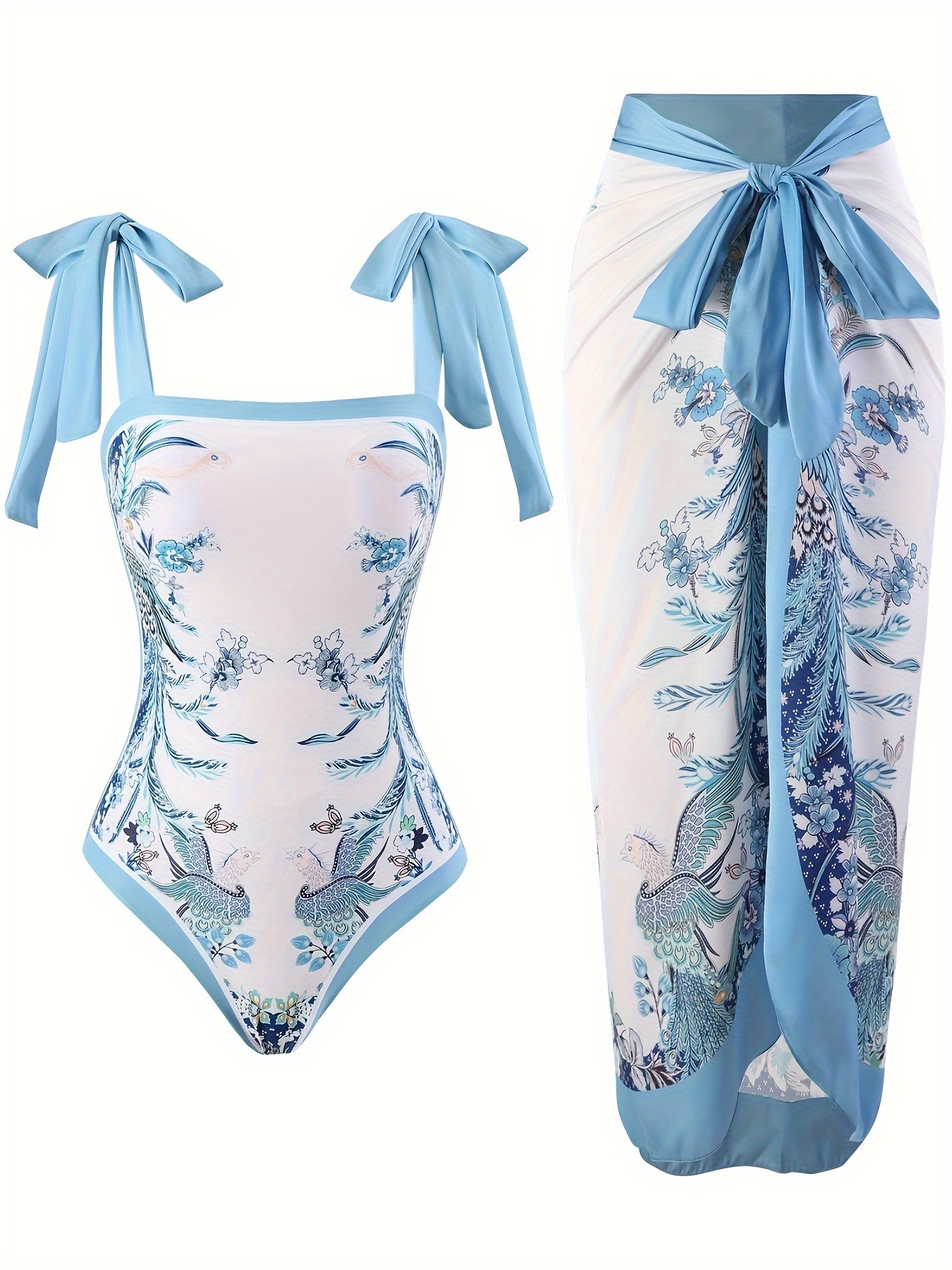 Strapless One Piece Butterfly Print Bodysuit Jumpsuit - China