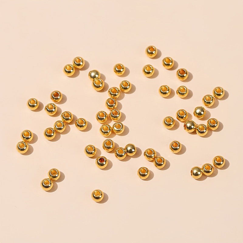 Color Preserving Matte Textured Round Beads Copper - Temu