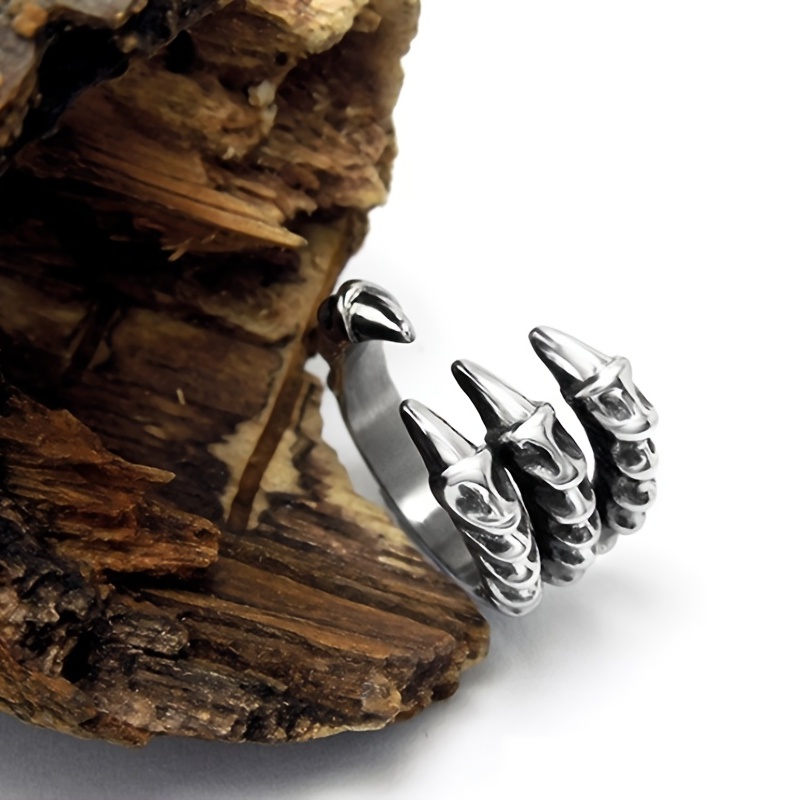 Vintage Punk Dragon Claws Ring for Men