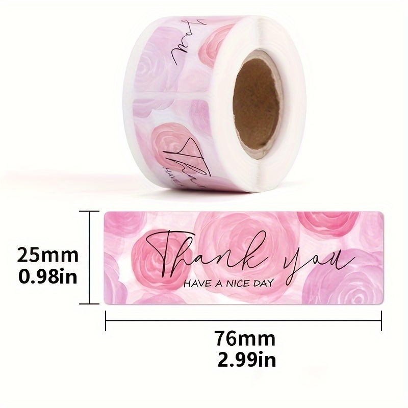 English Thank You Stickers Label Packaging Sealing Stickers Printing Label Stick
