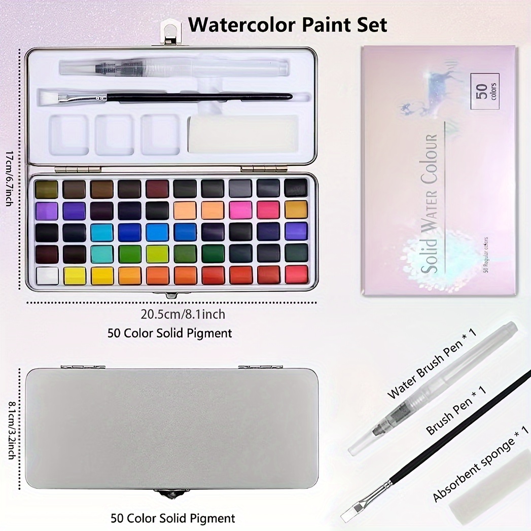 Watercolor Paint Set for Adults - Professional Watercolor Set with Water  Color Paints, Watercolor Paint Kit Supplies Painting Set for Adults