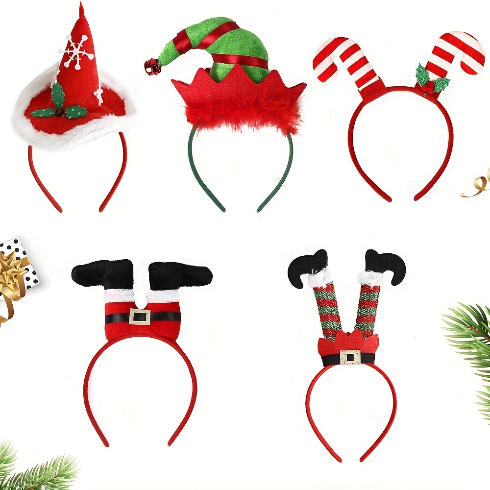 Christmas Antlers Bell Headband Shimmering Cute Head Hoop - Temu