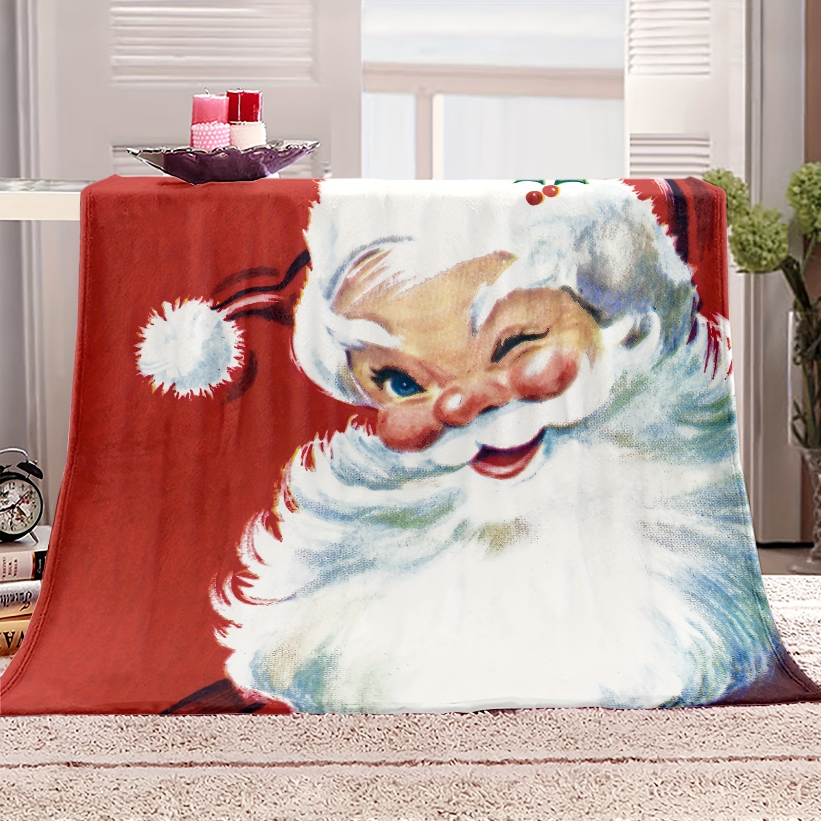 Santa claus best sale throw blanket