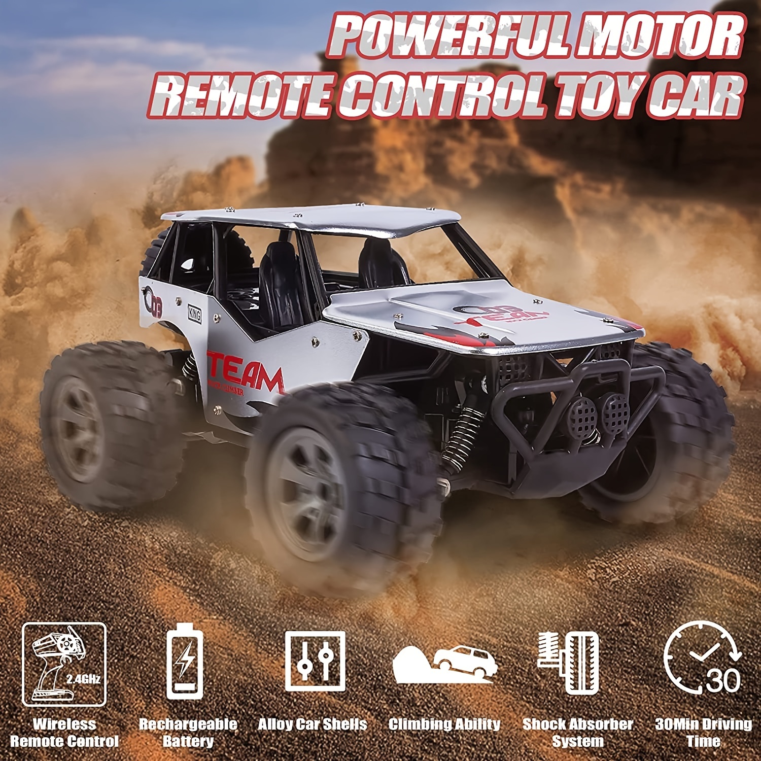 RC Remote Control Big Wheel Monster Truck Off Road Kids Toy Car