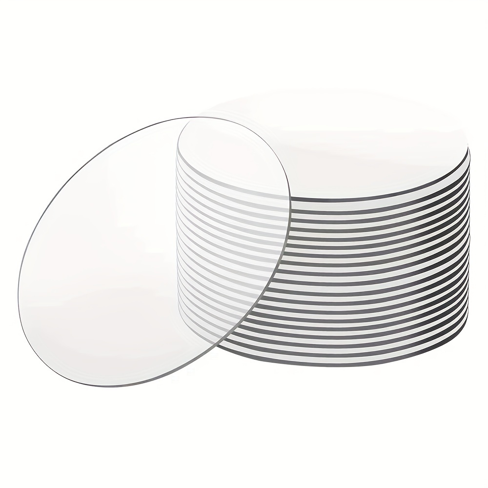 Clear Acrylic Circles Blank Transparent Acrylic Disc Blank - Temu