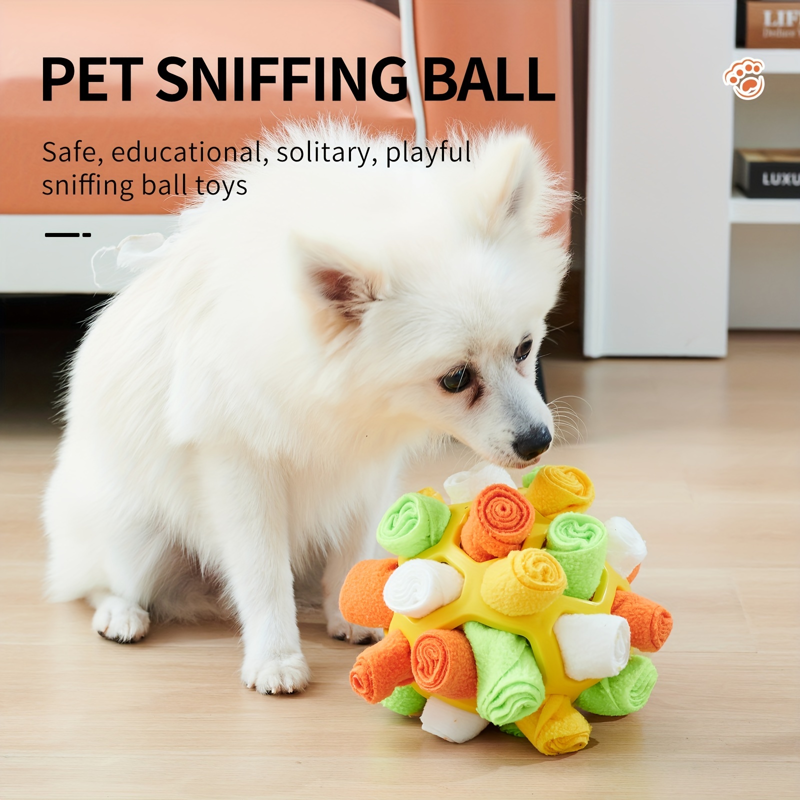Interactive Dog Puzzle Toys Dog Sniffing Ball Slow Feeder Training