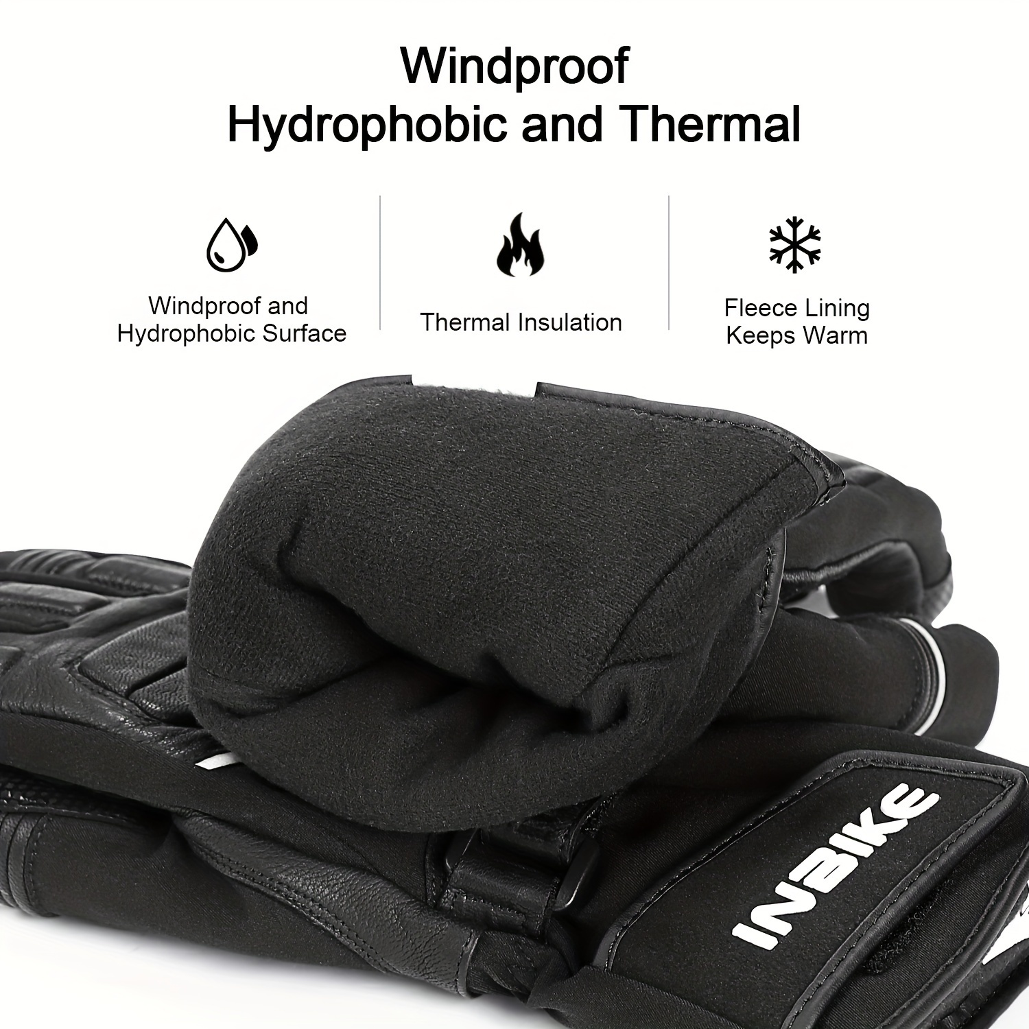 Inbike Waterproof Windproof Thermal Winter Motorcycle Gloves - Temu