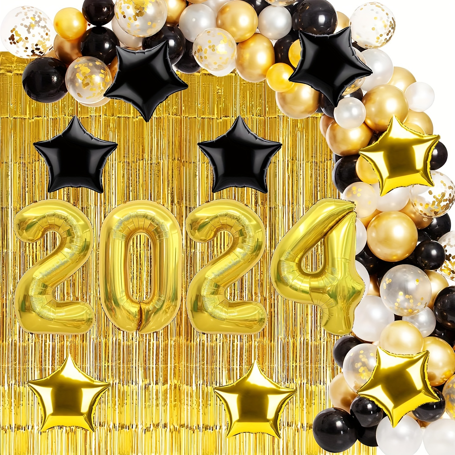Ballon Numéro 2024 Décoration du Nouvel An Articles de Fête du
