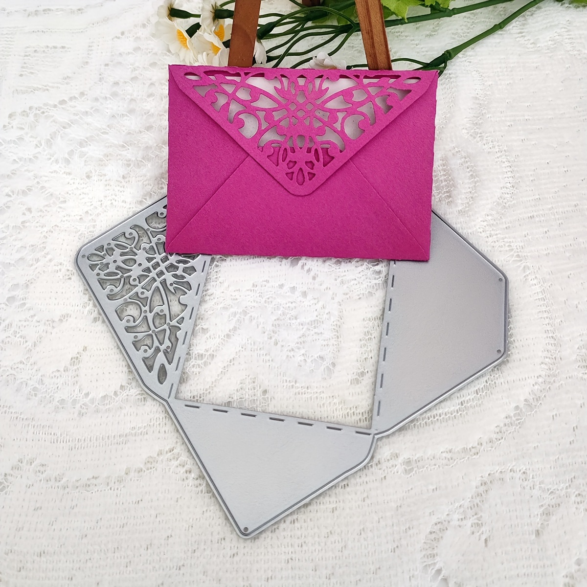 Envelope Bag Greeting Card Making Metal Cutting Dies Diy - Temu