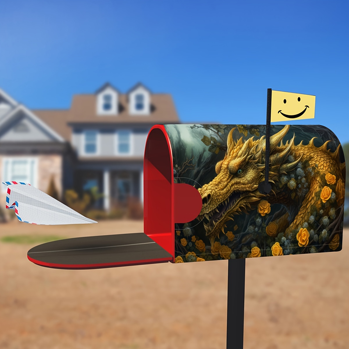 Dragon mailbox on sale