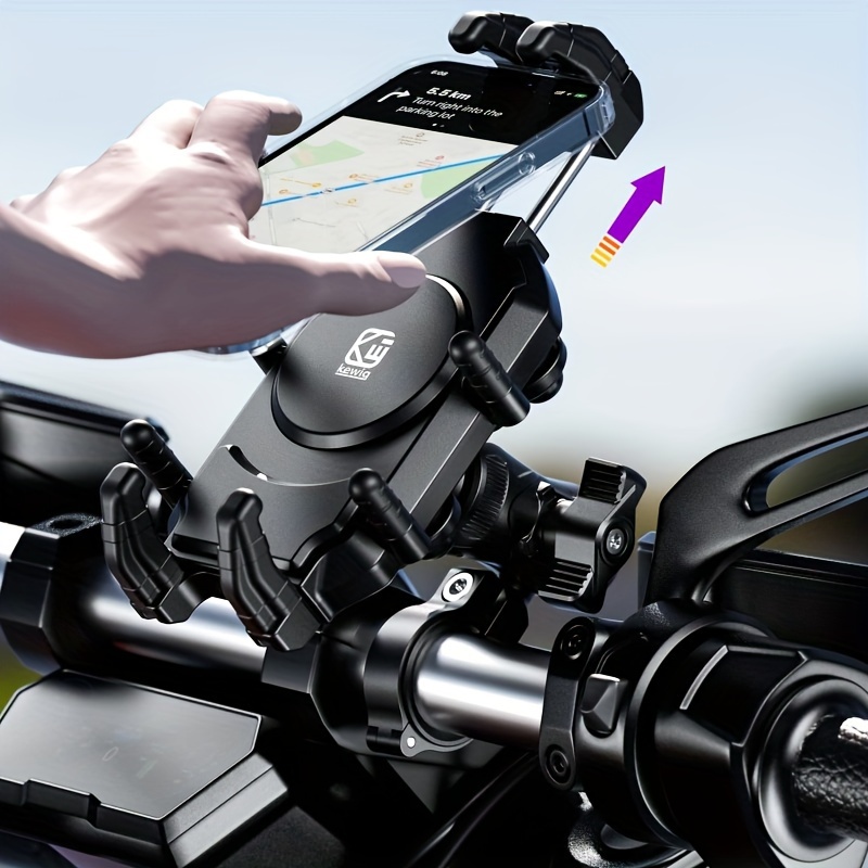Motorcycle Phone Mount With Shock Absorber And High Speed - Temu