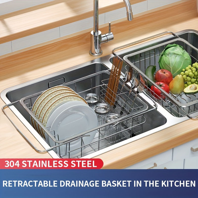  Temu Kitchen Drain Rack, Stainless Steel Kitchen