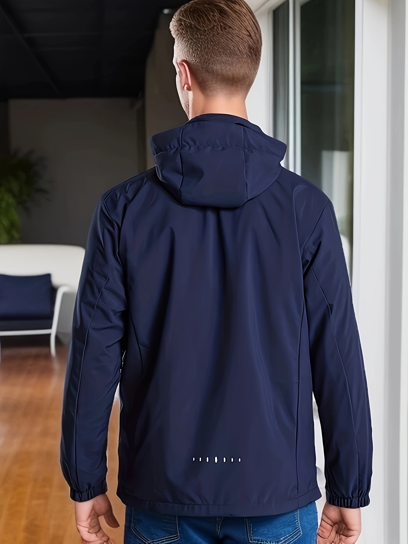 Men's Lightweight Waterproof Rain Jacket,Shell Hooded Outdoor Raincoat  Hiking Windbreake jacket