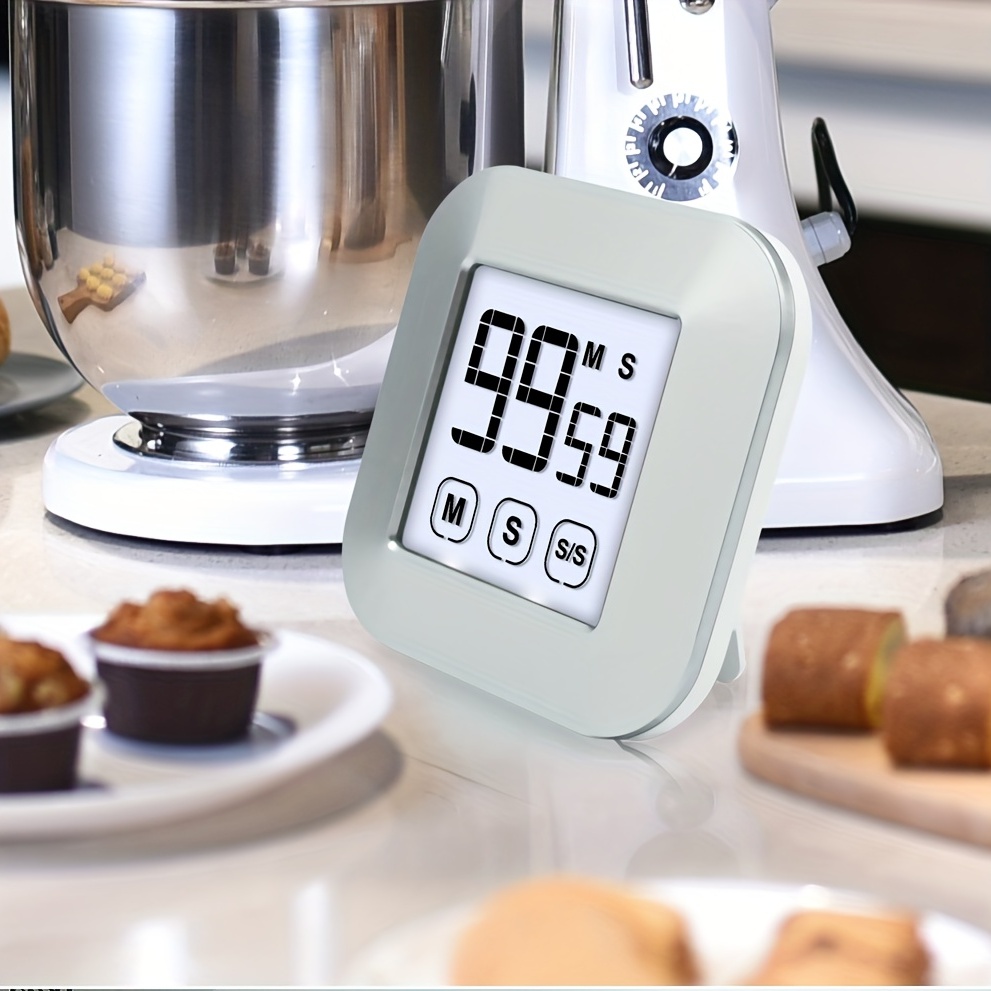 Timers Digital Kitchen Touch Screen Timer Magnetic Countdown - Temu