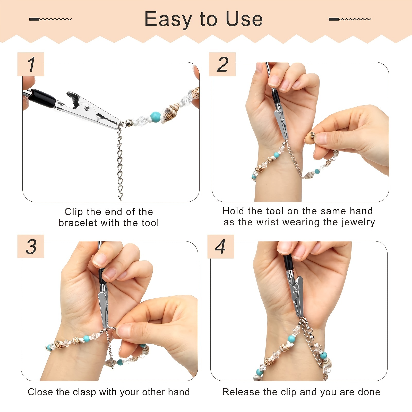 Bracelet Helper Tool Bracelet Necklace Fastener Helper Tool - Temu