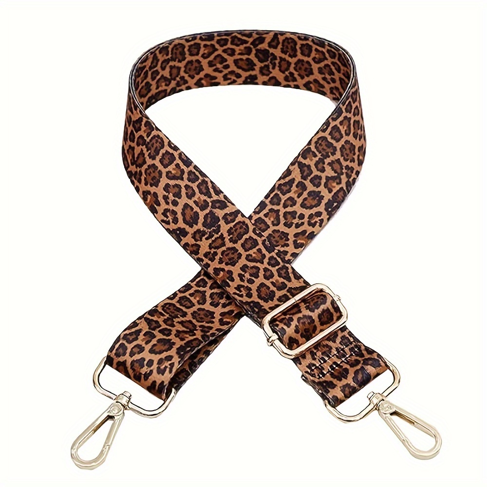 Leopard purse online strap