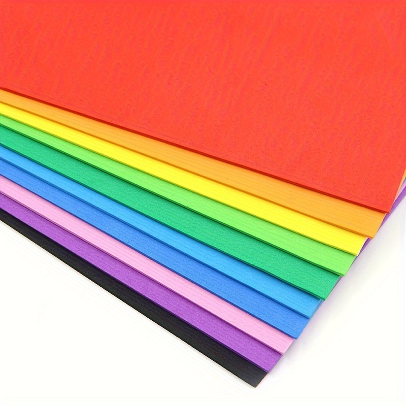 EXCEART 40 Pcs Colorful Craft Paper Scrapbooking Eva Craft Foam Color Paper  Foam Squares for Crafts Sponge Papers Vellum Foam Paper DIY Crafts DIY