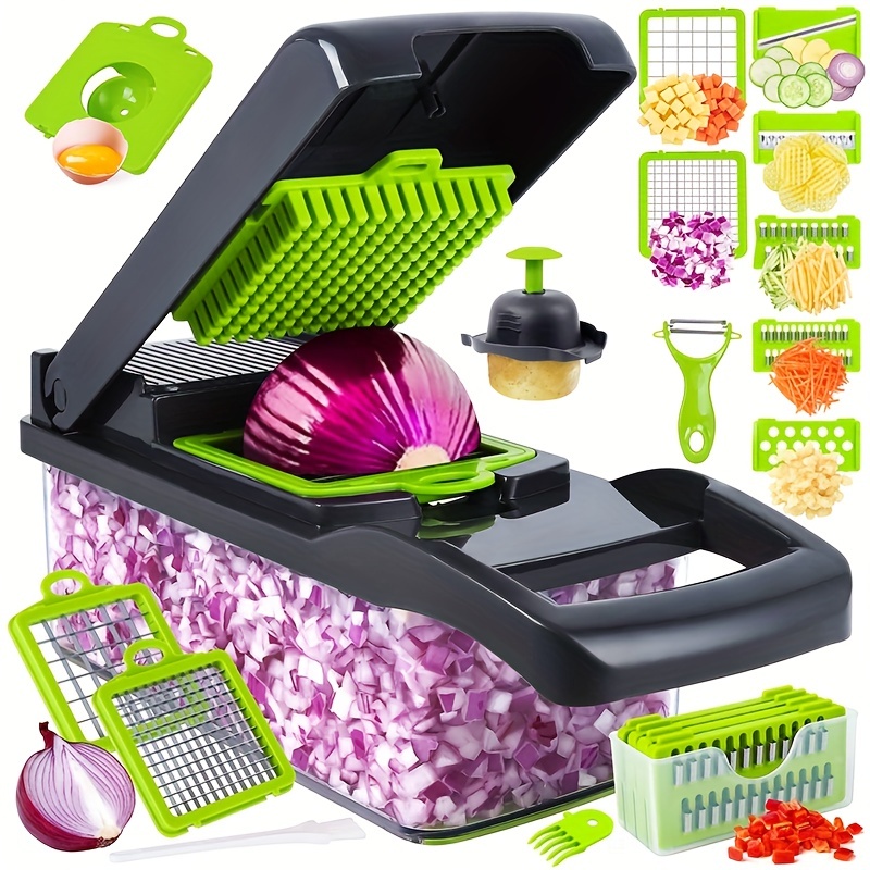 Vegetable Chopper, Kitchen Multifunctional Food Chopper, Onion Chopper,  Vegetable Slicer Cutter Dicer, Kitchen Gadgets - Temu