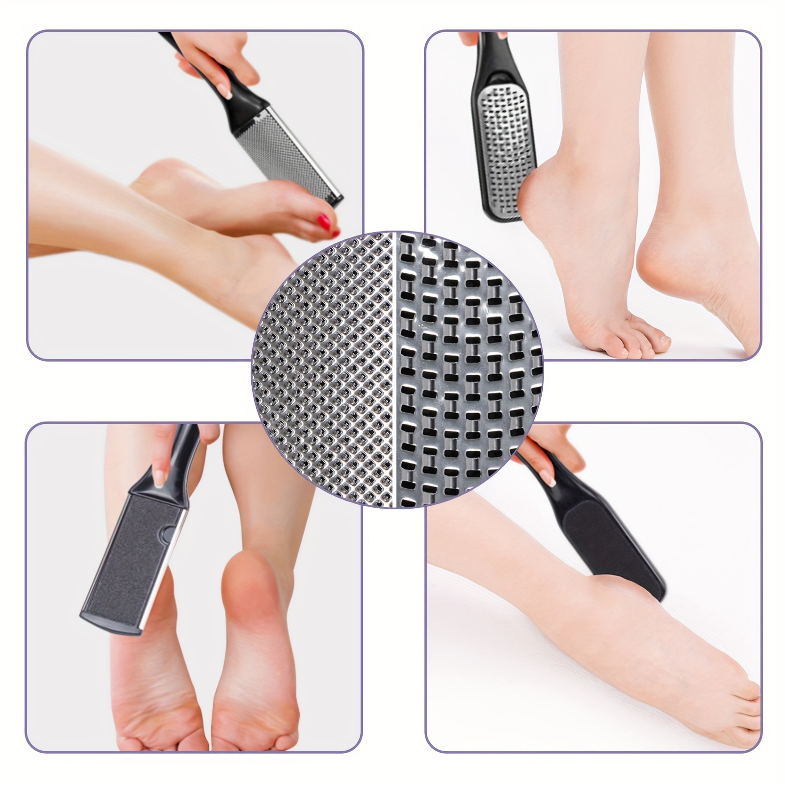 Stainless Steel Foot Rasp Callus Dead Skin Remover File Exfoliating  Pedicure Foot File Hard Dead Rough Skin Foot Care Tool Set