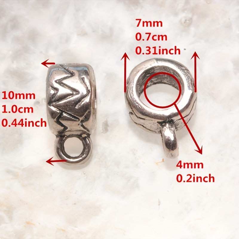 Silver Alloy Available Clasp Bail Beads Charms 56 Styles - Temu