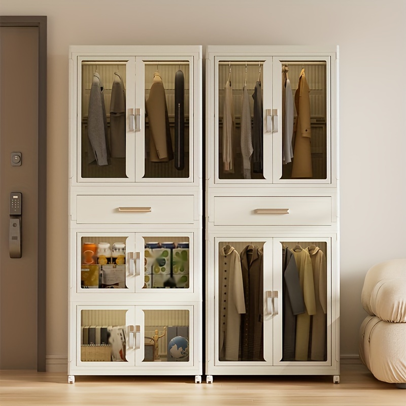 Armario grande de madera maciza para el hogar, armario lateral de lujo,  combinación de puerta corredera