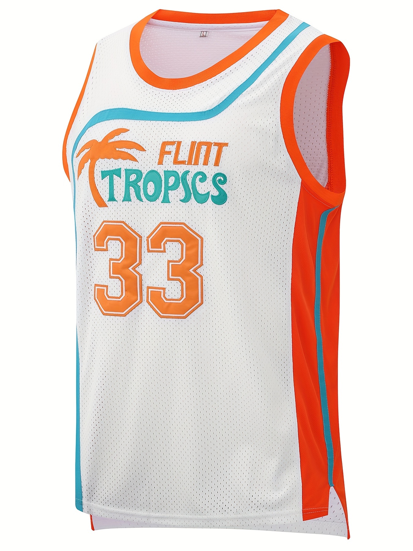 Men's Flint Tropics #33 Basketball Jersey, Men's Vintage Embroidery  Breathable Round Neck Sleeveless Uniform Basketball Shirt For Training  Competition - Temu