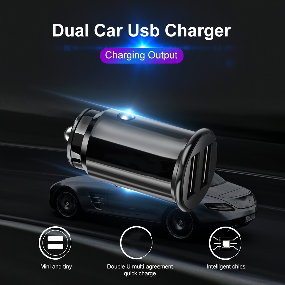 Car Charger, AINOPE Smallest 4.8A All Metal Car Charger Adapter Fast Charge  U