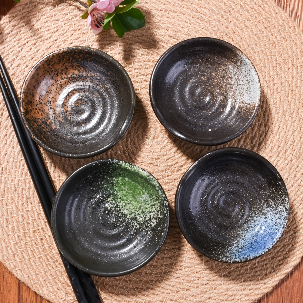 Japanese Sushi Set Porcelain Sushi Plates Soy Sauce Dipping Bowls