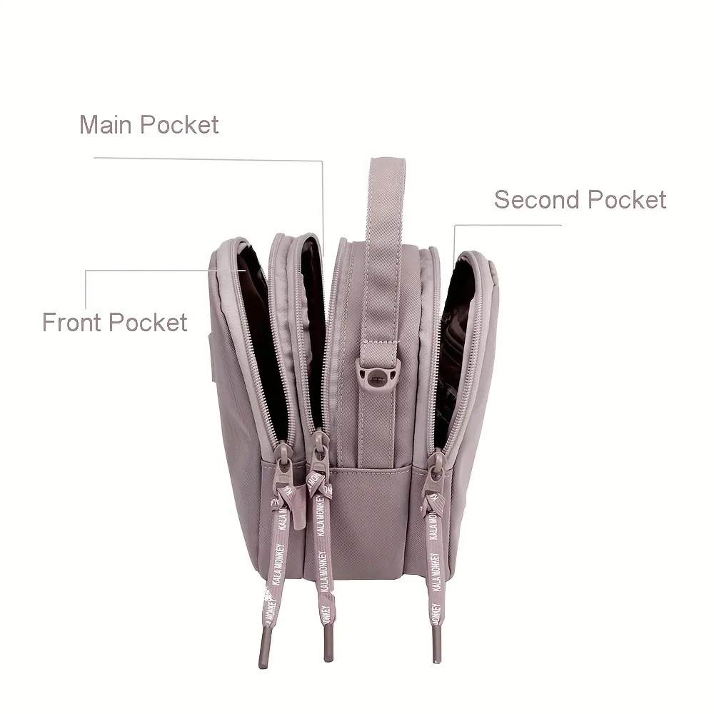 Lightweight Waterproof Crossbody Bag, Nylon Sling Shoulder Bag