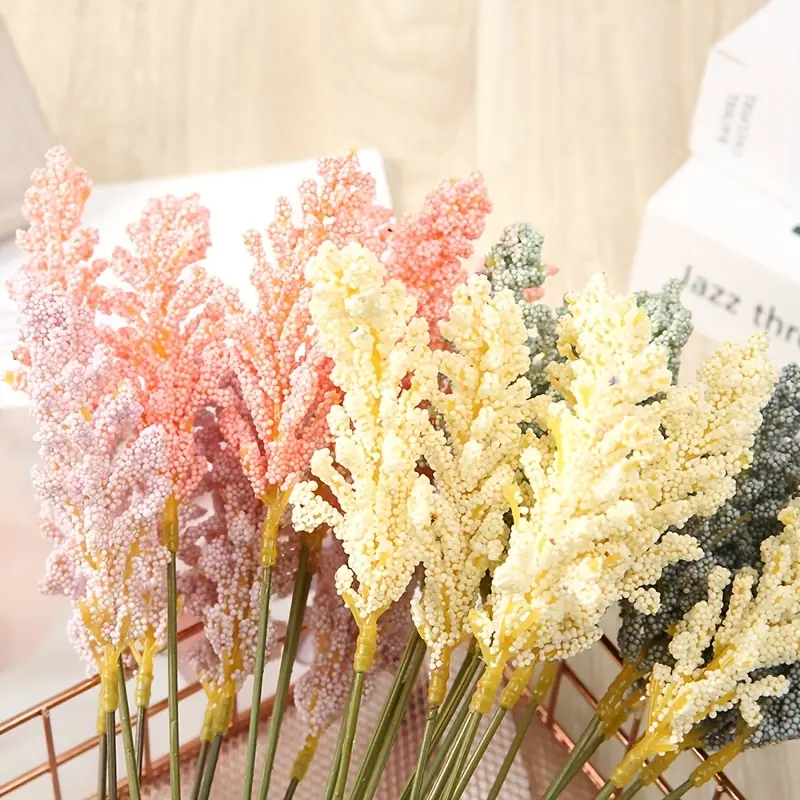 Dried Flowers With Stems Artificial Golden Wheat Bouquet 100pc Natural  Flowers For Fall DIY Arrangement Decorative Wedding Party - AliExpress