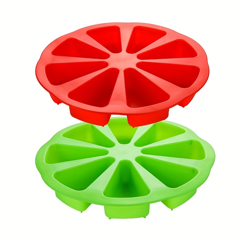 1pc Silicone Cake Scone Pan, Triangle 8 Cavity Pizza Cake Pan