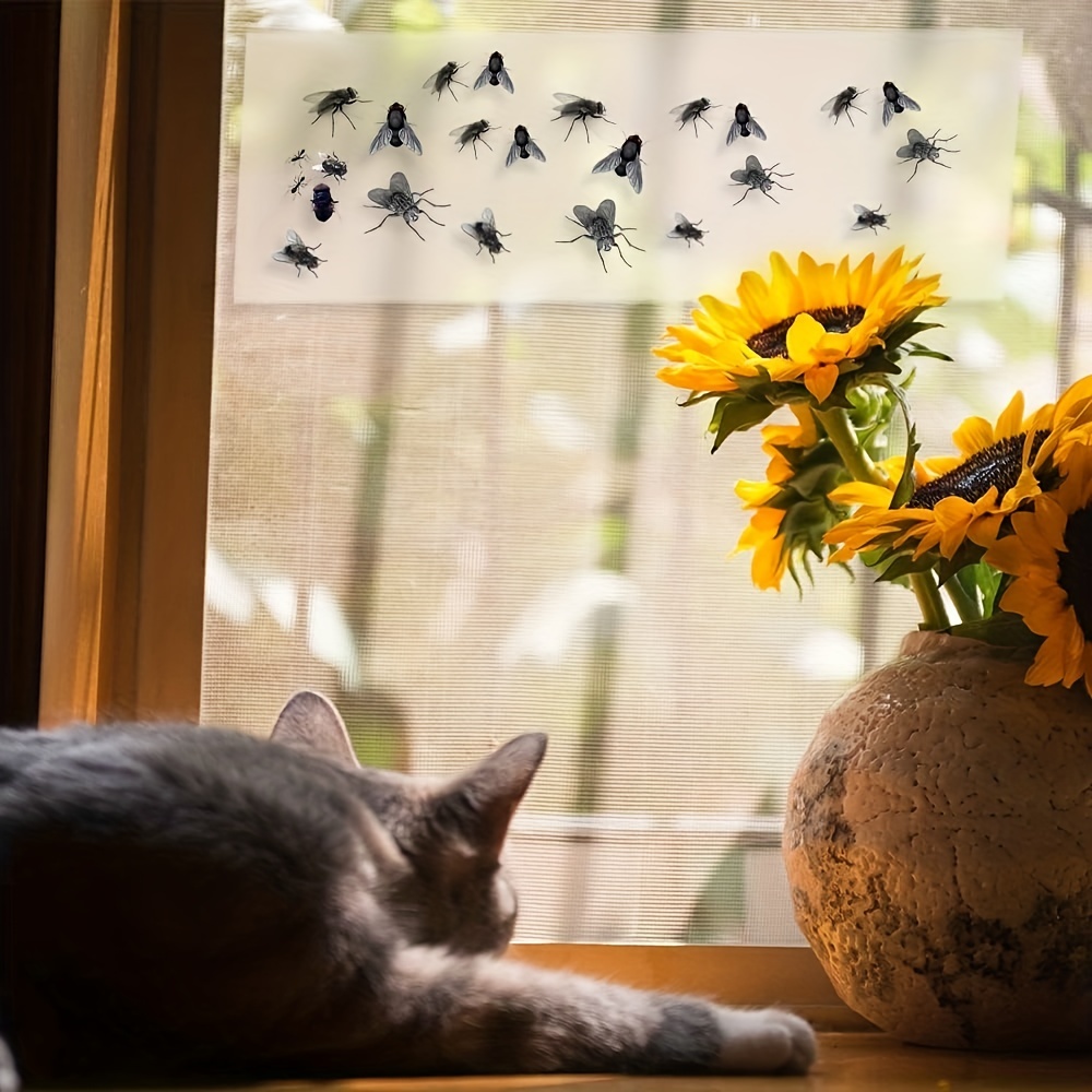 Window Fly Trap Sunflower Style Window Fly Trap Stickers Fly - Temu