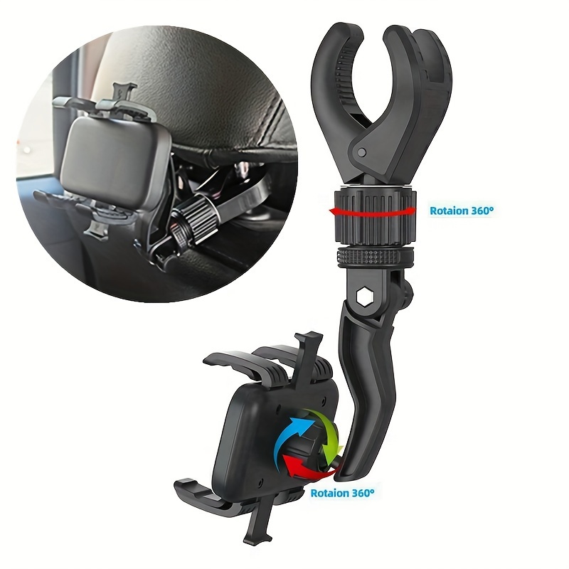 Car Universal Phone Holder Multifunctional 360 Degree Rotatable Bracket  Clip Seat Hanging Auto GPS Mount For Cellphone
