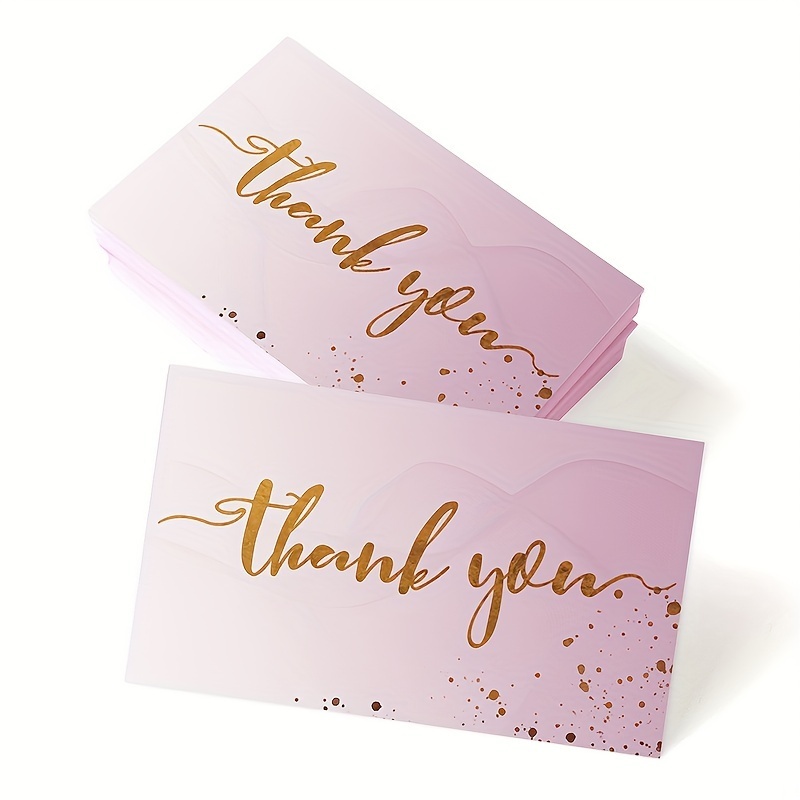 

50pcs Thank You Cards, Thank You Notes, Small Business, Wedding, Gift Cards, Christmas, Graduation, Baby Shower