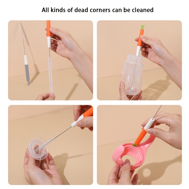 Straw Cleaning Brush Multi-purpose Detachable Multiple Size Straws Cleaning