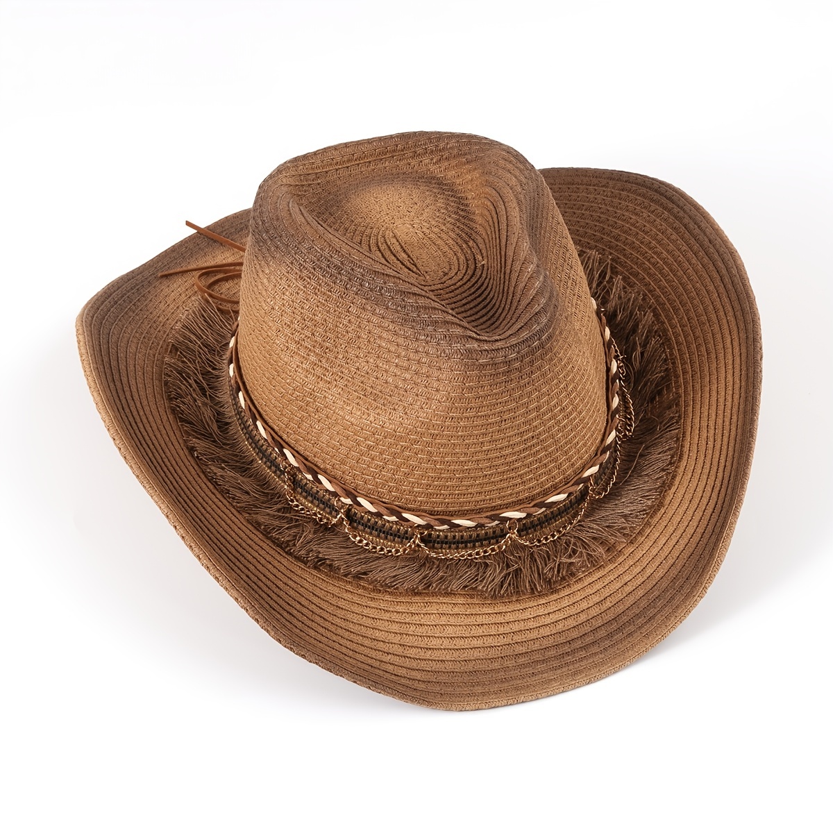 Sombrero de vaquero occidental Hombre de moda Gorras de jazz Sombrero de  parasol al aire libre de Moda para mujeres Hombres Rendimiento Marrón  Baoblaze sombrero de vaquero