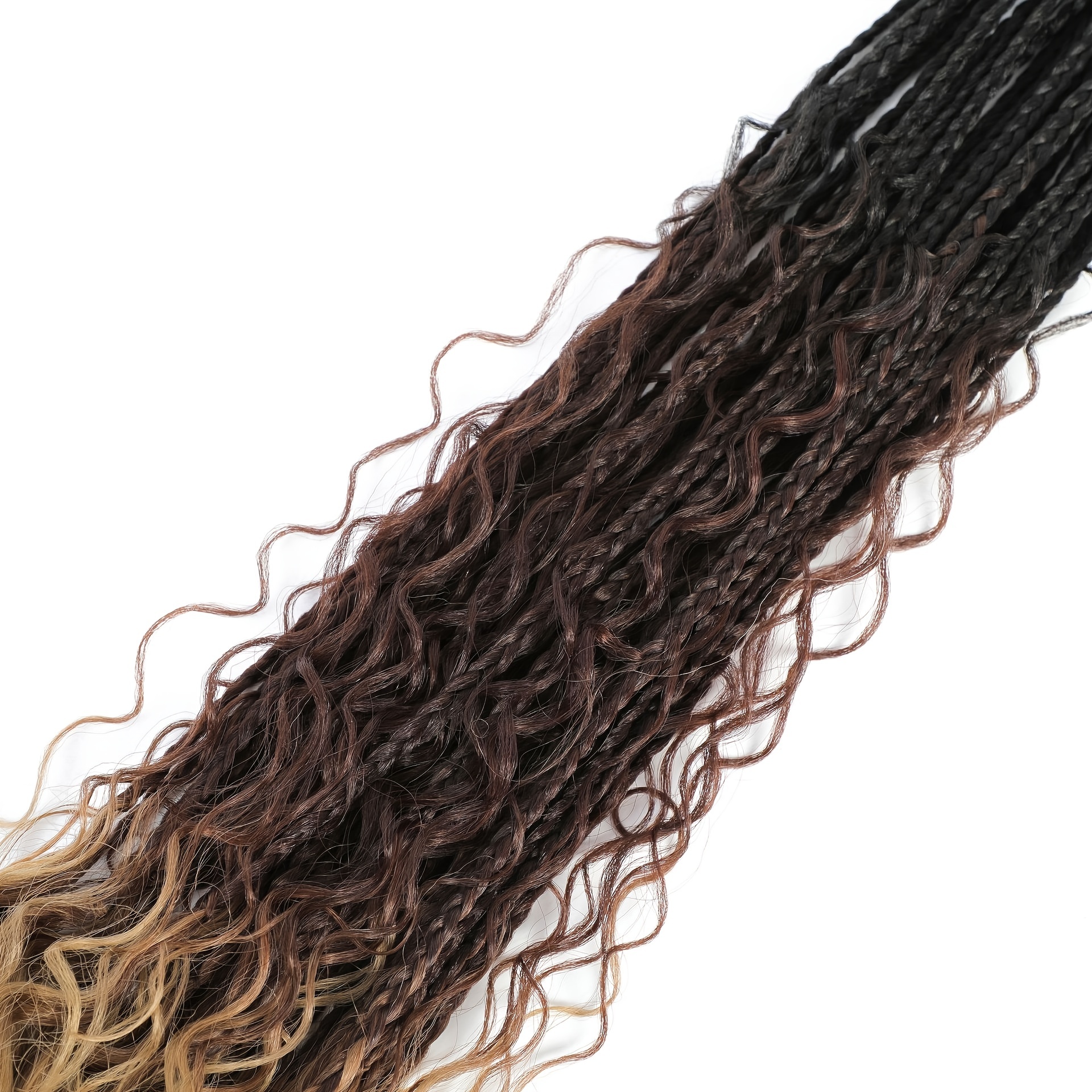 Bohemian Goddess Box Braids Crochet Hair Extensions - Temu