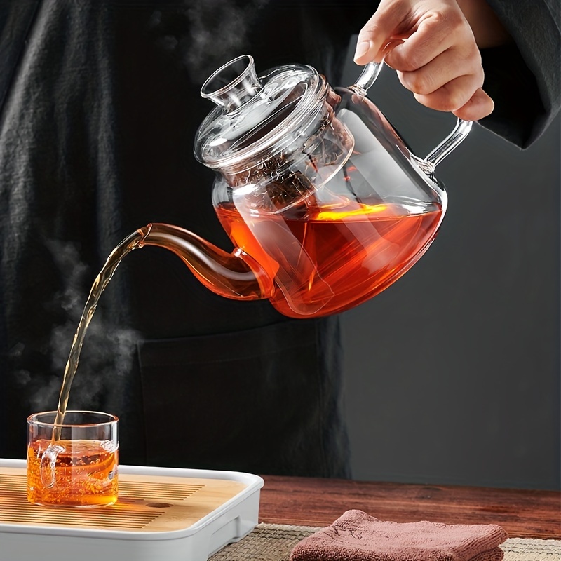 1L Electric Kettle Heat-resistant Glass Tea Infuser Pot With
