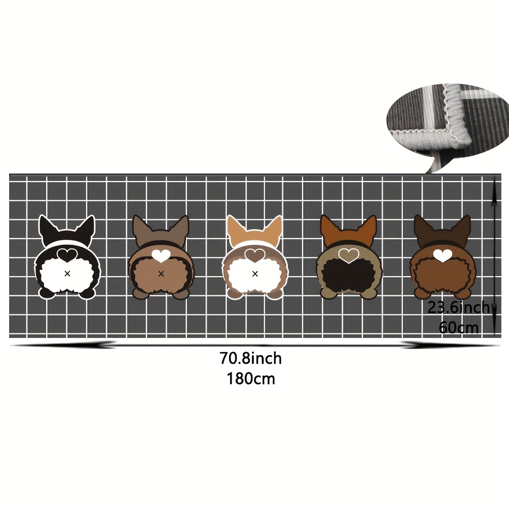 Dog Kitchen Floor Mat Soft Non-slip, Dirt-resistant Washable Mat