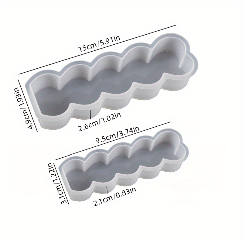  Moldes para velas del día de San Valentín, 3 piezas de moldes  de silicona con forma de corazón de amor, molde de resina epoxi, moldes de  aromaterapia para jabón, pasteles de