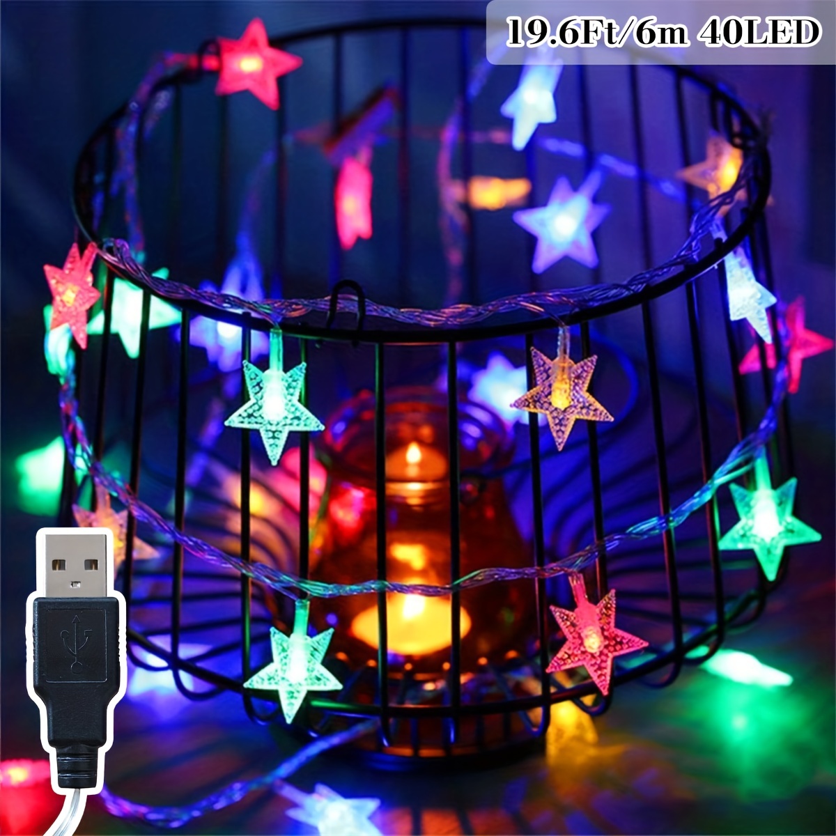 Guirlande lumineuse TRILLE 20 LEDs forme etoile - La Fée Caséine