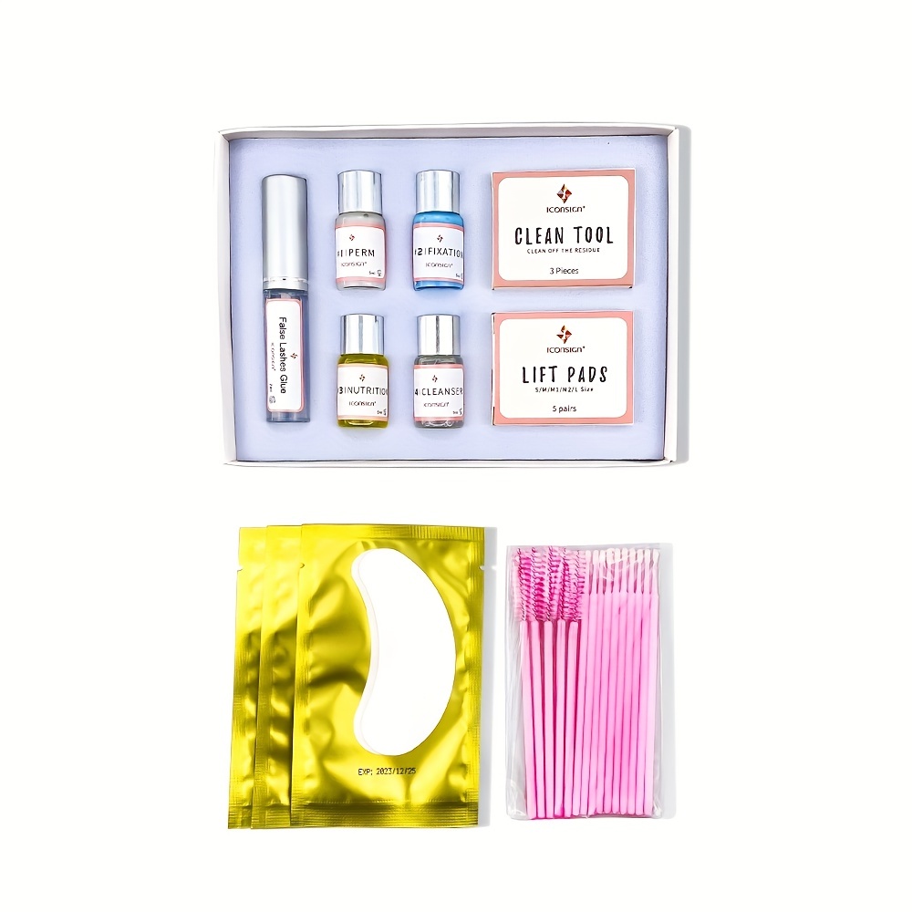 Lash Lifting Kit with Keratin Curling Lashes and Primer