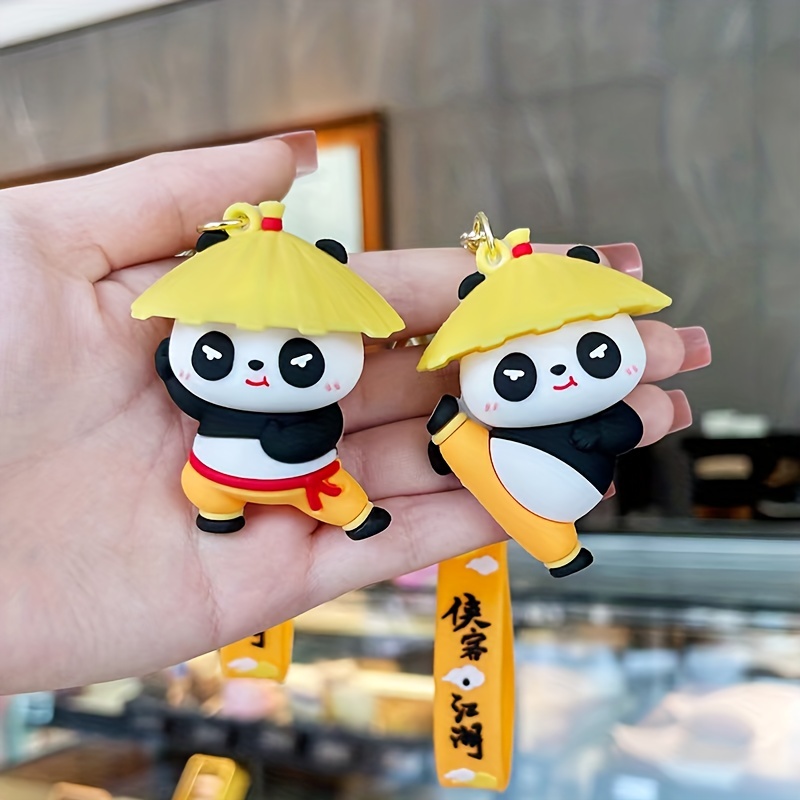 Cute Panda & Bamboo Keychain Aesthetic Keychain Accessories Kawaii Key Ring  For Backpack - Temu