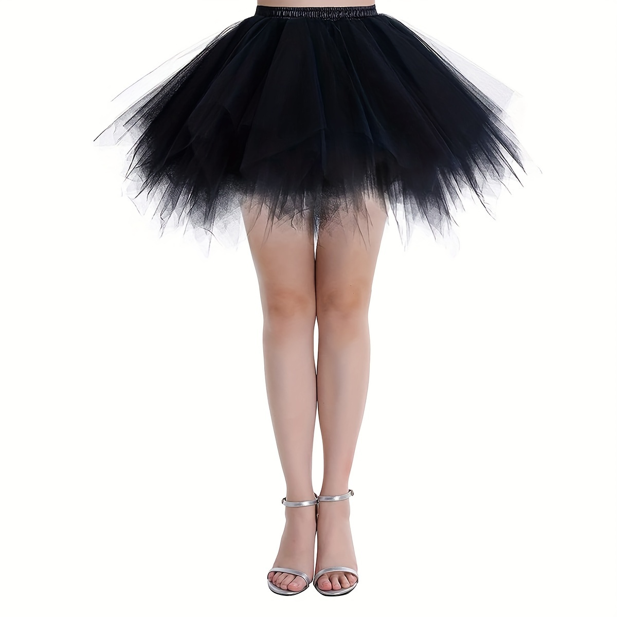 AOQUNelasticity-robe tutu de ballet pour filles, jupe en tulle pour  enfants, olympiques de batterie de