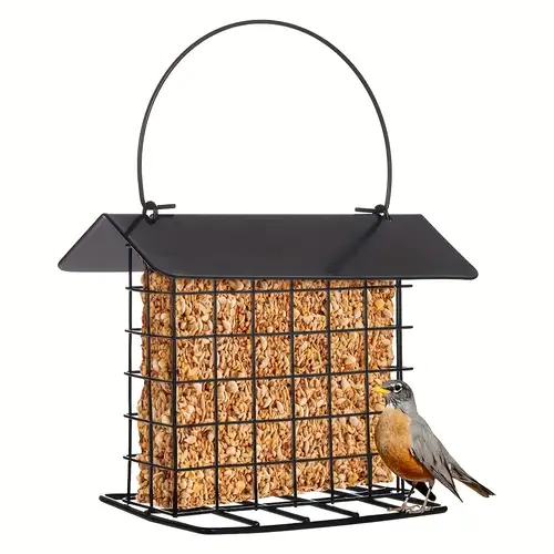 Mangeoire à oiseaux écologique pour jardin, mangeoire à oiseaux  anti-écureuil suspendue à l'extérieur, décoration d'artisanat en plastique,  appareil