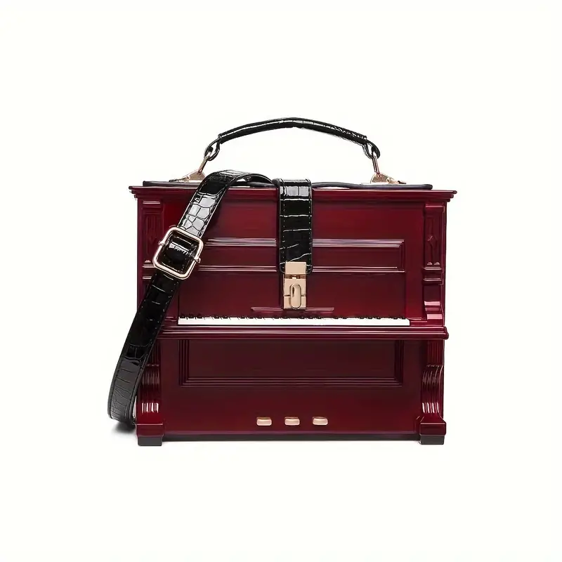 Piano Shape Handbag, Acrylic Box Shaped Purses, Women's Chain Crossbody Bag  For Gift - Temu Lithuania