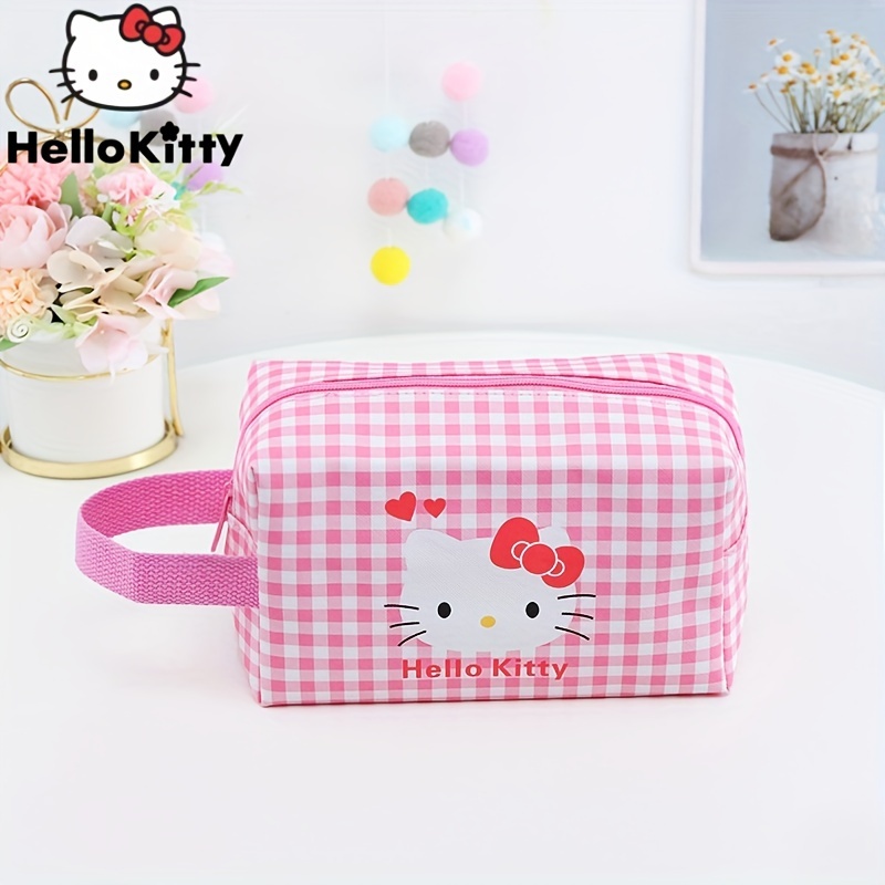 Sanrio Hello Kitty Cosmetic Storage Bag Large Capacity Storage Bag Cute  Toiletry Bag Transparent Handbag Storage Bag Girl Gifts