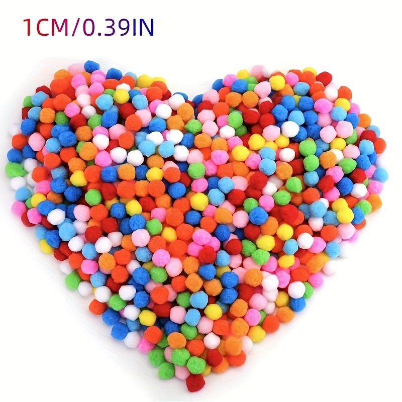 Multicolor Pompom Craft Flower Balls Assorted Colors - Temu