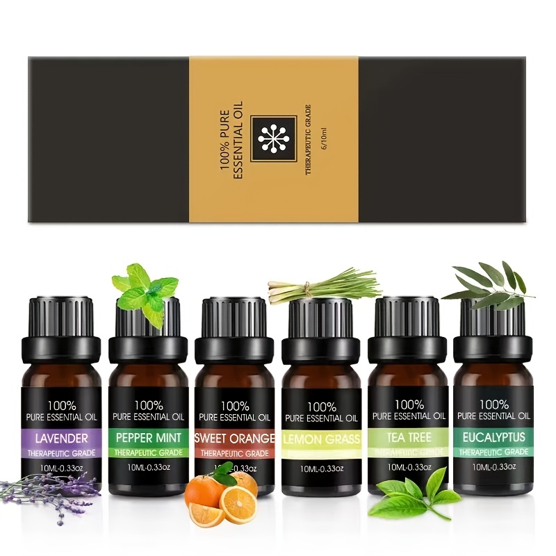 Set de 6 aceites esenciales PURE